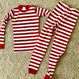 Like new size 140 (10) Hanna Andersson Striped Long John’s.